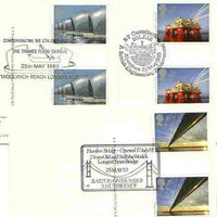 Great Britain 1983 Europa - Engineering Achievements set of 3 PHQ cards with appropriate gutter pairs each very fine used with first day cancels