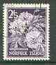 Norfolk Island 1962 Passion Flower 2s5d (from 1960 def set) superb used with light corner cds cancel SG 33
