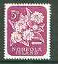 Norfolk Island 1960 Lantana 5d (from 1960 def set) superb used with light corner cds cancel SG 27