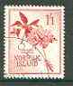 Norfolk Island 1961 fringed Hibiscus 1s1d (from 1960 def set) superb used with light corner cds cancel SG 31