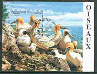 Cambodia 2000 Birds (Gannets) perf m/sheet very fine cto used
