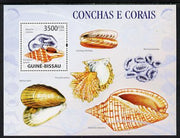 Guinea - Bissau 2009 Shells & Coral perf s/sheet unmounted mint