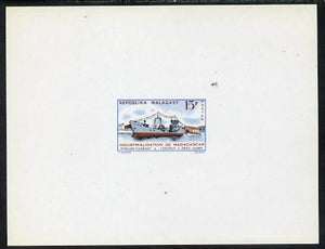 Malagasy Republic 1962 Tanker 15f imperf deluxe miniature sheet unmounted mint