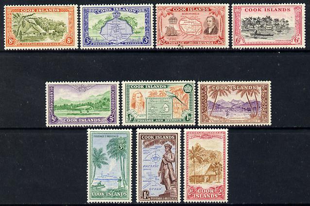 Cook Islands 1949-61 KG6 definitive set complete 10 values unmounted mint SG 150-59