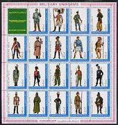 Ajman 1972 Military Uniforms #1 complete perf set of 19 values unmounted mint, Mi 1774-92A