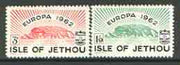 Jethou 1962 Europa (View of Island & Crest) perf set of 2 unmounted mint*