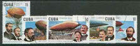 Cuba 2000 WIPA 2000 Stamp Exhibition (Zeppelin Airships) perf set of 5 fine cto used