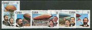Cuba 2000 WIPA 2000 Stamp Exhibition (Zeppelin Airships) perf set of 5 fine cto used