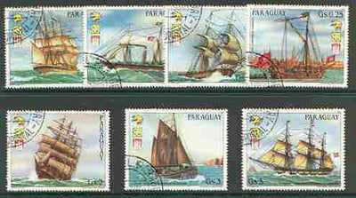 Paraguay 1984 UPU Stamp Exhibition (1st issue - Sailing Ships) set of 7 very fine cto used