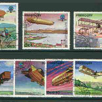 Paraguay 1984 Bicentenary of manned Flight set of 7 very fine cto used