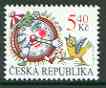 Czech Republic 2000 For Children 5k40 stamp showing Clock & Bird unmounted mint