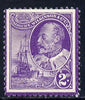 Cinderella - Great Britain Bradbury Wilkinson perforated dummy 2d stamp in purple on gummed paper depicting King Edward VII & Naval Destroyer, minor wrinkles but unmounted mint