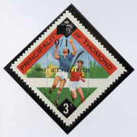 Thomond 1966 Hurling 3d (Diamond shaped) unmounted mint surcharged 1s6d World Cup 1966 opt inverted*