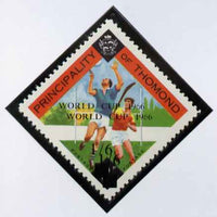 Thomond 1966 Hurling 3d (Diamond shaped) unmounted mint surcharged 1s6d World Cup 1966 opt doubled*