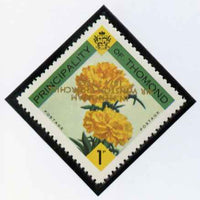 Thomond 1965 Carnation 1d (Diamond-shaped) with 'Sir Winston Churchill - In Memorium' overprint in gold with opt inverted unmounted mint*