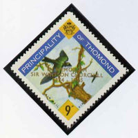 Thomond 1965 Martin 9d (Diamond-shaped) with 'Sir Winston Churchill - In Memorium' overprint in gold unmounted mint*
