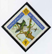 Thomond 1965 Martin 9d (Diamond-shaped) with 'Sir Winston Churchill - In Memorium' overprint in gold unmounted mint*
