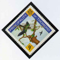 Thomond 1965 Martin 9d (Diamond-shaped) with 'Sir Winston Churchill - In Memorium' overprint in gold with opt inverted unmounted mint*