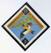 Thomond 1965 Bird 1s6d (Diamond shaped) with 'Sir Winston Churchill - In Memorial' opt in gold with opt inverted unmounted mint*
