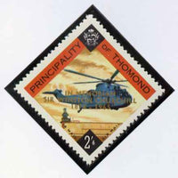 Thomond 1965 Helicopter 2s6d (Diamond shaped) with 'Sir Winston Churchill - In Memorium' overprint in gold unmounted mint*
