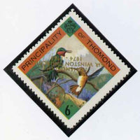 Thomond 1965 Humming Birds 6d (Diamond-shaped) with 'Sir Winston Churchill - In Memorium' overprint in gold with opt inverted unmounted mint*
