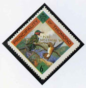 Thomond 1965 Humming Birds 6d (Diamond-shaped) with 'Sir Winston Churchill - In Memorium' overprint in gold with opt inverted unmounted mint*