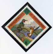 Thomond 1965 Humming Birds 6d (Diamond-shaped) with 'Sir Winston Churchill - In Memorium' overprint in gold with opt doubled unmounted mint*