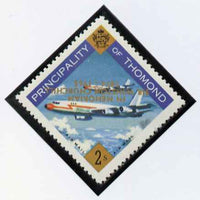 Thomond 1965 Jet Liner 2s (Diamond shaped) with 'Sir Winston Churchill - In Memorium' overprint in gold with opt inverted unmounted mint*