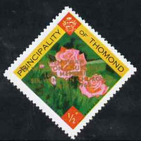 Thomond 1965 Roses 1/2p (Diamond shaped) with 'Sir Winston Churchill - In Memorium' overprint in gold with opt doubled unmounted mint*