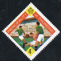 Thomond 1965 Football 4d (Diamond shaped) with 'Sir Winston Churchill - In Memorium' overprint in gold with opt inverted unmounted mint*