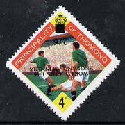 Thomond 1965 Football 4d (Diamond shaped) surcharged 2s6d World Cup 1966 - England Winners, opt inverted unmounted mint*