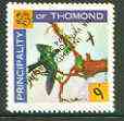 Thomond 1965 Martin 9d (Diamond-shaped) with 'Sir Winston Churchill - In Memorium' overprint in black with opt inverted* unmounted mint