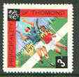 Thomond 1965 Hurling 3d (Diamond-shaped) with 'Sir Winston Churchill - In Memorium' overprint in black with opt inverted* unmounted mint