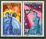 Dahomey 1968 Exploration of Planet Venus set of 2 unmounted mint, SG 315-16*