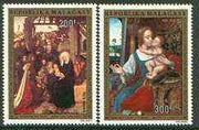 Malagasy Republic 1974 Christmas (Paintings) set of 2 unmounted mint, SG 297-98*