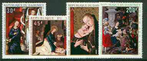 Dahomey 1969 Christmas (Paintings) set of 4 unmounted mint, SG 384-87*