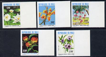 Mali 1982 Flowers set of 5 imperf from limited printing (as SG 900-4) unmounted mint