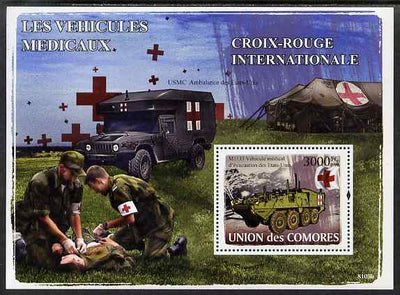Comoro Islands 2009 Medical Transport perf s/sheet unmounted mint, Michel BL437