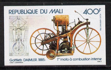 Mali 1986 Daimler 400f imperf from limited printing (as SG 1091)