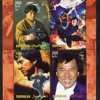 Somalia 2004 Jackie Chan perf sheetlet containing 4 values unmounted mint