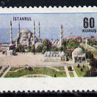 Turkey 1965 Istanbul 60k unmounted mint single with blue (Country name) omitted, as SG 2092