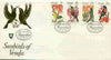 Venda 1981 Sunbirds set of 4 on illustrated cover with first day cancels, SG 38-41