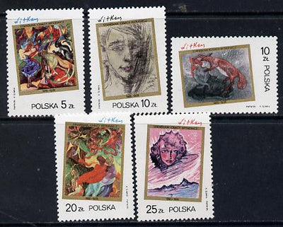 Poland 1985 Witkiewicz set of 5 unmounted mint, SG 3020-4