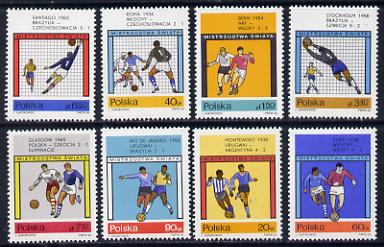 Poland 1966 Football set of 8 unmounted mint SG 1649-56