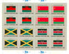 United Nations (NY) 1983 Flags of Member Nations #4 sheetlet of 16 containing flags of Malawi, Byelorussian SSR, Jamaica & Kenya each in blocks of 4 unmounted mint, SG 415a