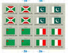 United Nations (NY) 1984 Flags of Member Nations #5 sheetlet of 16 containing flags of Burundi, Pakistan, Benin & Italy each in blocks of 4 unmounted mint, SG 437a