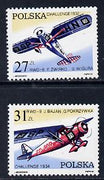 Poland 1982 Aircraft Challenge Competition set of 2 unmounted mint, SG 2808-9*