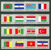 United Nations (NY) 1980 Flags of Member Nations #1 complete set of 16 unmounted mint, SG 334-49