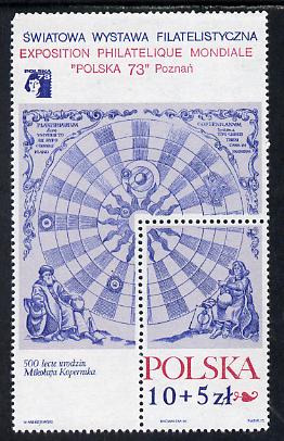 Poland 1972 Copernicus m/sheet unmounted mint, SG MS 2171