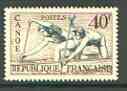 France 1953 Canoeing 40f (from sports set) unmounted mint SG 1188*